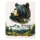 Тетрадь 48 листов в клетку "Животные", обложка мелованный картон, ВД-лак, белизна 80, блок 60г/м2, МИКС (комплект 4 шт) - фото 23989623