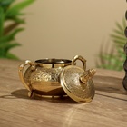 Сахарница 15х10х10 см, латунь - фото 23954196