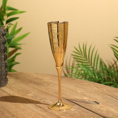 Фужер, 7×7×24 см, латунь