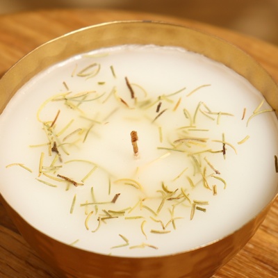 Ароматическая свеча в чаше, 200 г, парафин, rosemary