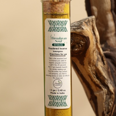 Благовония, травяной органический аромапорошок, 11 г, lemongrass