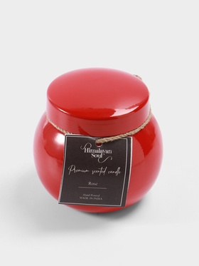 Свеча ароматическая в баночке, 150 г, парафин, rose