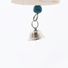 Игрушка для птиц с панцирем каракатицы и бусами, 18 х 6 см - Фото 2