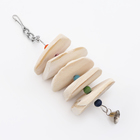 Игрушка для птиц с панцирем каракатицы и бусами, 20 х 6 см - фото 23911475