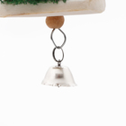 Игрушка с панцирем каракатицы, люфой и колокольчиком, 20 х 5 см, зелёная - Фото 2