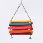 Качели для птиц "Туннель" с колокольчиками, 16 х 15 см - Фото 1