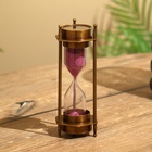 Песочные часы с компасом 14х5,5 см, латунь - фото 321477262