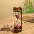 Песочные часы с компасом 14х5,5 см, латунь - Фото 4