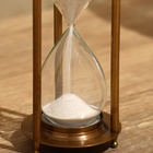Песочные часы 19,5х7 см, латунь - Фото 3