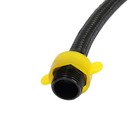 Подводка гибкая для воды ZEIN engr, нейлон, 1/2", гайка-штуцер, 30 см, с ключом, черная - фото 23894457