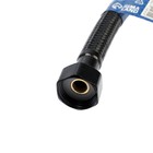 Подводка гибкая для воды ZEIN engr, нейлон, 1/2", гайка-штуцер, 30 см, с ключом, черная - фото 23894458