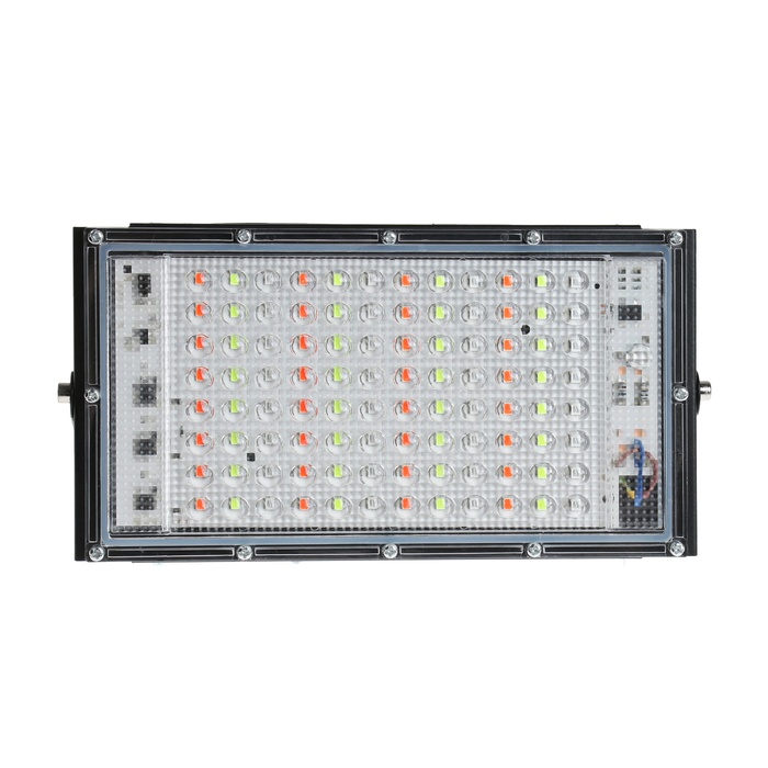 Прожектор светодиодный модульный RGBW, с пультом, 100Вт, IP65, 220В, Черный - фото 1906686687