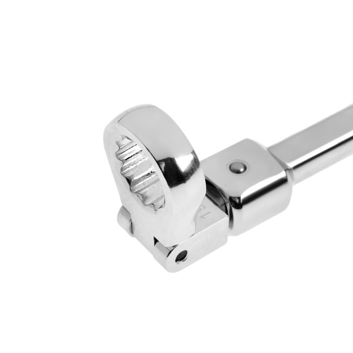 Набор накидных ключей ТУНДРА, CrV, сменные поворотные головки 9 - 19 мм, 9 шт.