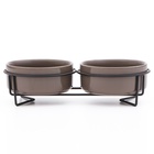 Миски керамические на подставке 2×250 мл - Фото 4