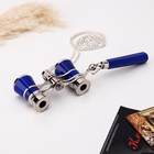 Бинокль театральный, телескопическая ручка, цепочка, синий - фото 9641219