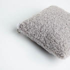 Кошелёк-монетница на молнии 11×1×8 см, плюшевый, серый - Фото 3