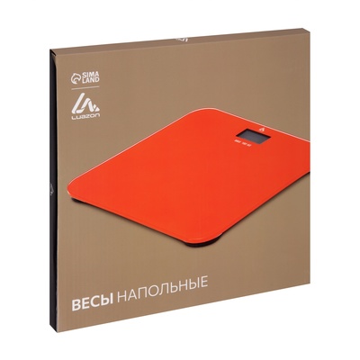 Весы напольные Luazon LVE-006, электронные, до 180 кг, 2хAAA (не в комплекте), зелёные