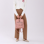 Рюкзак городской на молнии, цвет розовый - фото 11513602