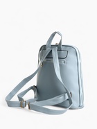 Рюкзак женский городской на молнии, 2 кармана, размер 11×29×31 см, голубой - Фото 3