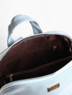 Рюкзак женский городской на молнии, 2 кармана, размер 11×29×31 см, голубой - Фото 5