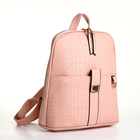 Рюкзак городской на молнии, цвет розовый - фото 300899809