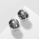 Серьги металл «Диско-шар» сфера, цвет серебро - фото 321428173