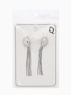 Серьги висячие «Стерео» овал, цвет серебро - фото 68937362