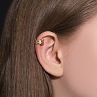 Серьга «Кафф» корона, цвет золото - Фото 3