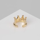 Серьга «Кафф» корона, цвет золото - фото 9641524