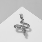 Брошь «Дракон», цвет серебро - Фото 2