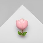 Брошь «Цветочек», цвет розово-зелёный в золоте - фото 9641638