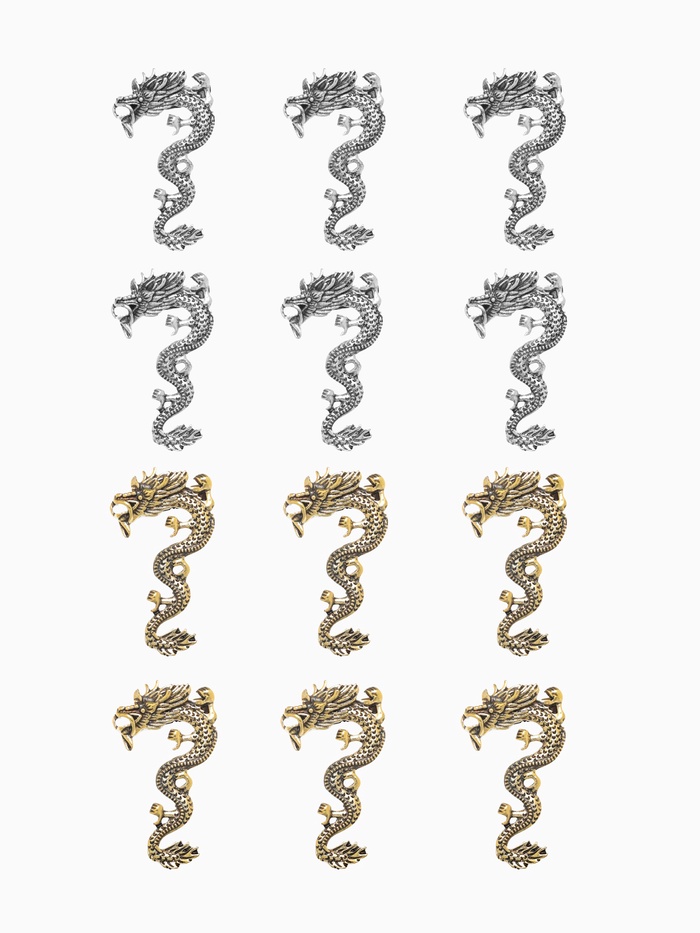 Брошь «Дракон» извилистый, МИКС - Фото 1