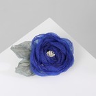 Брошь «Цветок» роза, цвет синий - фото 9641691
