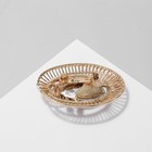 Брошь «Око», цвет красный в золоте - Фото 2