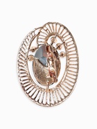 Брошь «Око», цвет изумрудный в золоте - Фото 2