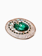 Брошь «Око», цвет изумрудный в золоте - Фото 4