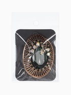 Брошь «Око», цвет изумрудный в золоте - Фото 8