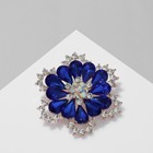 Брошь «Цветок», цвет радужно-синий в розовом золоте - Фото 1