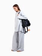 Рюкзак женский на молнии, с карманами, размер 28×12×35 см, чёрный - Фото 13