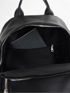 Рюкзак женский городской на молнии, с карманами, размер 28×12×35 см, чёрный - Фото 8