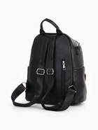 Рюкзак женский городской на молнии, с карманами, размер 28×12×35 см, чёрный - Фото 5