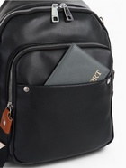 Рюкзак женский городской на молнии, с карманами, размер 28×12×35 см, чёрный - Фото 12