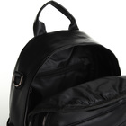 Рюкзак городской на молнии, из искусственной кожи, цвет чёрный - фото 11249200