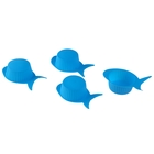 Набор силиконовых форм для выпечки Доляна «Рыбка», 4 шт, цвет МИКС - Фото 1