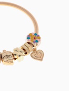 Браслет с шармами «Марджери» одинарный, ассорти, цветной в золоте - Фото 2