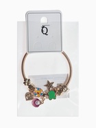 Браслет с шармами «Марджери» одинарный, ассорти, цветной в золоте - Фото 7