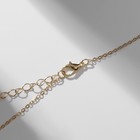 Кулон на цепочке «Прелесть», картошка, красно-жёлтый в золоте, 40 см - Фото 3