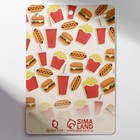 Кулон на цепочке «Прелесть», картошка, красно-жёлтый в золоте, 40 см - Фото 5