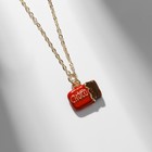 Кулон на цепочке «Прелесть», шоколад, коричнево-красный в золоте, 40 см - Фото 2