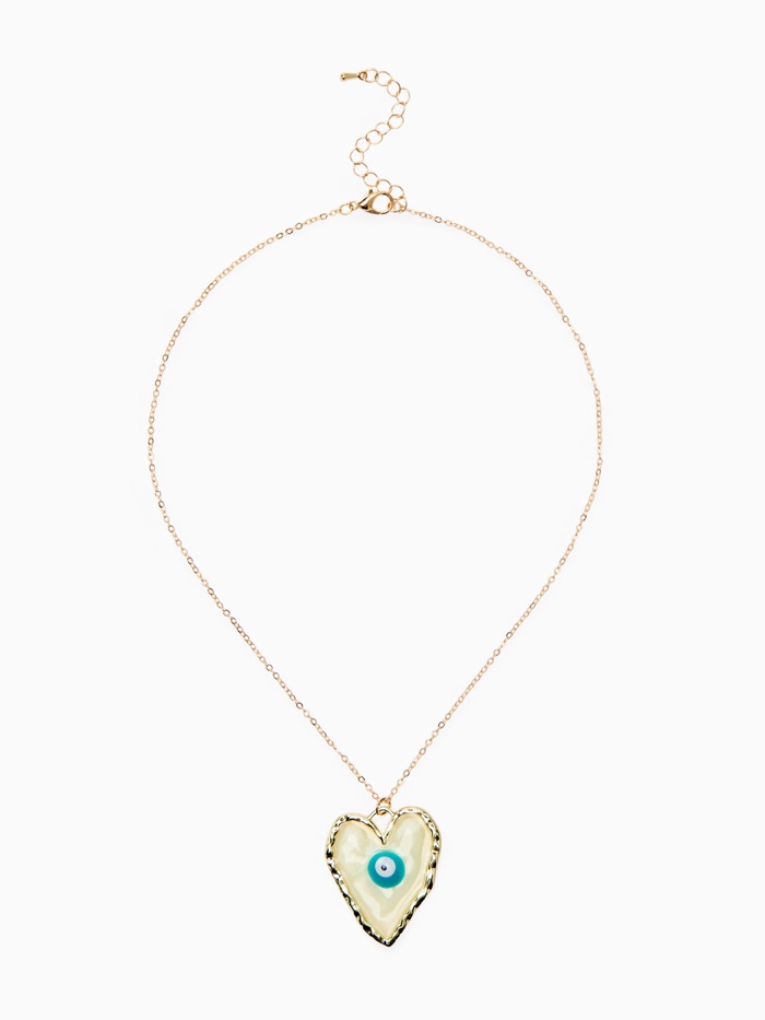 Кулон на цепочке «Прелесть», сердце, оберег, голубой в золоте, 40 см - Фото 1